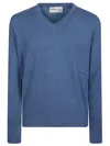 Ballantyne Long-sleeved Sweater In Blue