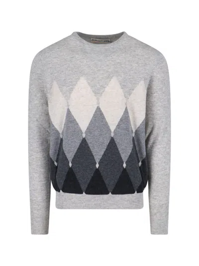 Ballantyne Cashmere Sweater In Gray