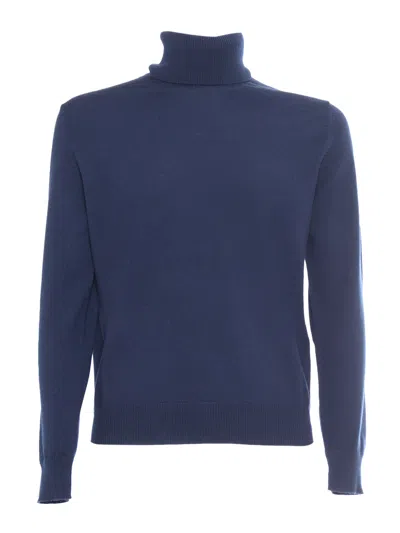 Ballantyne T Neck Pullover In Blue