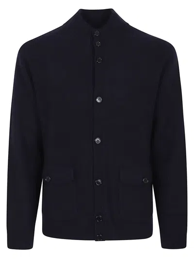 Ballantyne High-neck Cardigan In Black