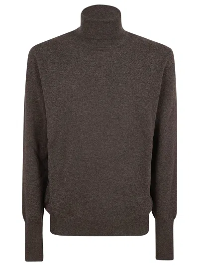 Ballantyne T Neck Pullover In Beige