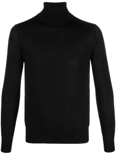 Ballantyne T Neck Pullover In Black