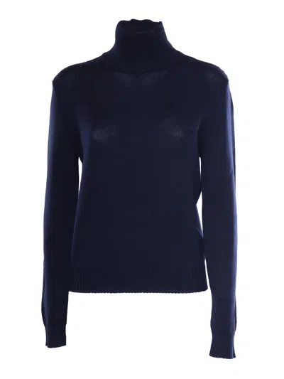 Ballantyne T Neck Pullover In Blue