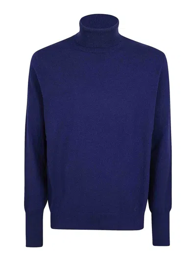 Ballantyne T Neck Pullover In Blue