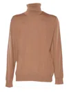 Ballantyne T Neck Pullover In Brown