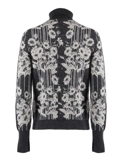 Ballantyne T Neck Pullover In Gray