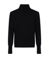 Ballantyne Plain Turtle Neck Sweater In Black