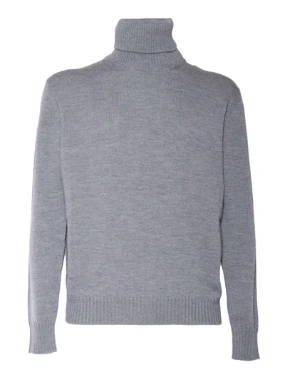 Ballantyne T Neck Pullover In Gray