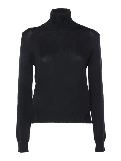 Ballantyne T Neck Pullover In Black