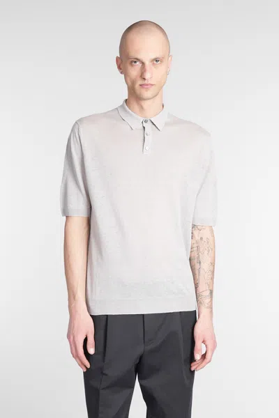 Ballantyne T-shirt In Grey Linen
