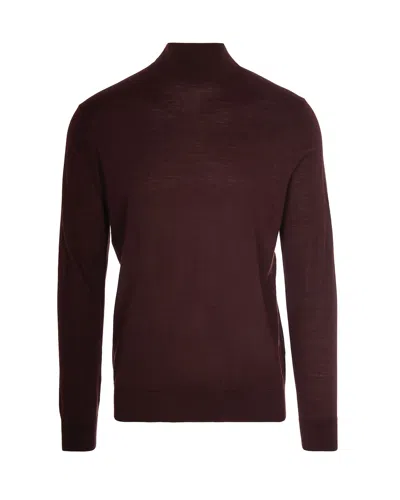 BALLANTYNE TOBACCO WOOL TURTLENECK