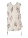 Ballantyne White Top With Prints In Red