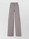 Ballantyne Trousers Back Pockets Belt Loops Front Pleats In Gray