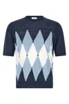 Ballantyne Argyle-pattern T-shirt In Blue