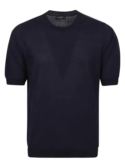 Ballantyne Blue Crew Short Sleeve Top In Red