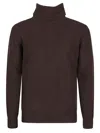 Ballantyne Turtle Neck Sweater In Brown