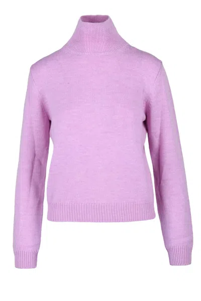 Ballantyne Turtleneck Sweater - Pink In Purple