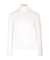 Ballantyne Turtleneck Sweater Knitwear White In White