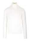Ballantyne Turtleneck Sweater Knitwear White In White