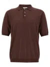 Ballantyne Brown Ultralight Cotton Polo Shirt In Brown