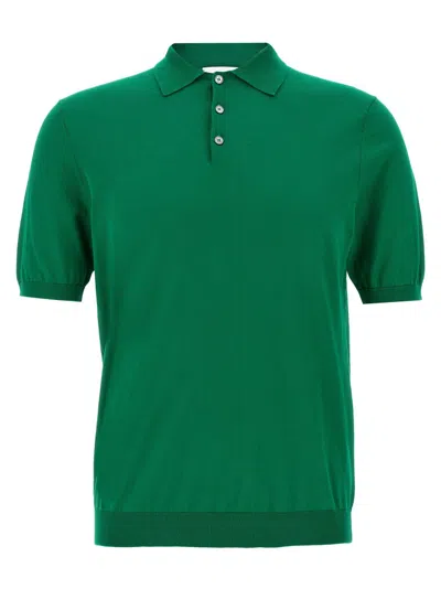 Ballantyne Ultralight Cotton Polo Shirt In Green