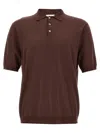 Ballantyne Brown Ultralight Cotton Polo Shirt