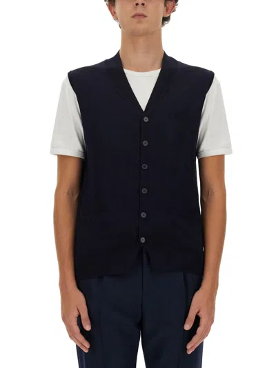Ballantyne V-neck Vest In Black