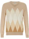 Ballantyne Argyle Sweaters And Cardigans In Neutrals