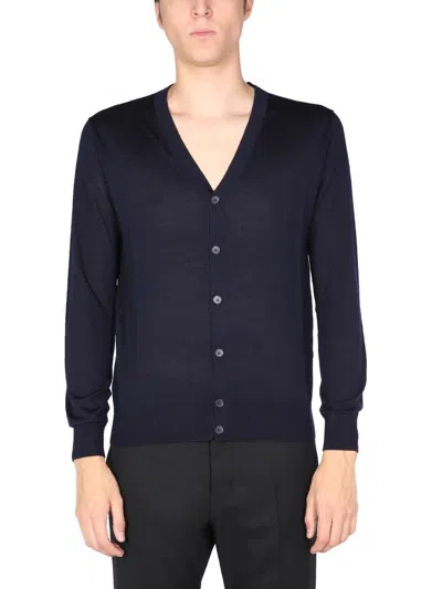 Ballantyne V-neck Cardigan In Black