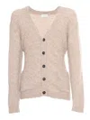 Ballantyne Cardigan In Brown