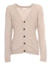 Ballantyne Cardigan In Brown