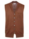 BALLANTYNE V NECK GILET