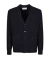 Ballantyne V-neck Knitted Cardigan In Black