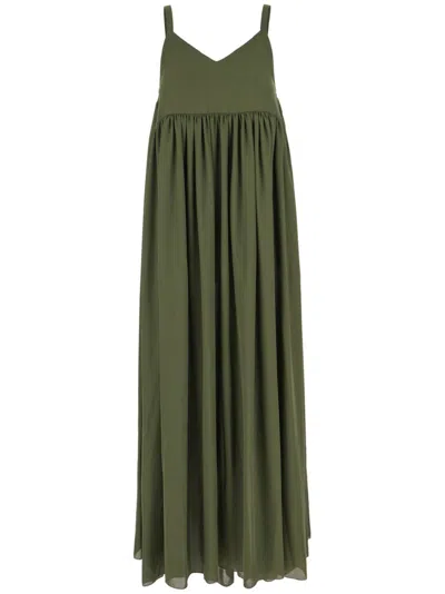 Ballantyne Military Green Polyester Dress In 12659
