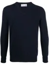 Ballantyne V-neck Cotton Jumper