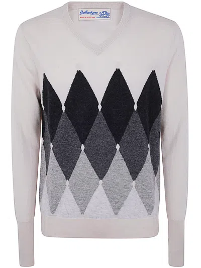 BALLANTYNE BALLANTYNE V NECK PULLOVER