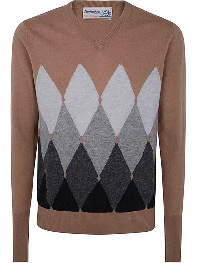BALLANTYNE BALLANTYNE V NECK PULLOVER