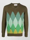 Ballantyne V Neck Pullover With Diamonds