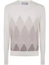 Ballantyne V Neck Pullover Clothing In Butter Light Beige