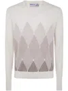 Ballantyne V Neck Pullover Clothing In White