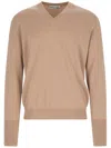 Ballantyne V Neck Pullover In Deer