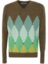 Ballantyne V Neck Pullover With Diamonds