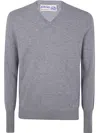 Ballantyne V Neck Pullover Clothing In Zinc