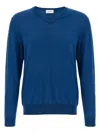 Ballantyne V Neck Sweaters And Cardigans In Blue