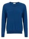 Ballantyne V Neck Sweaters And Cardigans In Blue