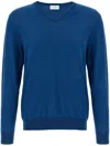 Ballantyne V Neck Sweaters And Cardigans In Blue