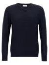 Ballantyne 'v Neck' Sweater In Blue