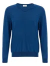 Ballantyne V Neck Sweaters And Cardigans In Blue