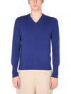 Ballantyne V-neck Sweater In Blue