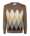 Ballantyne V Neck Pullover In Multicolor